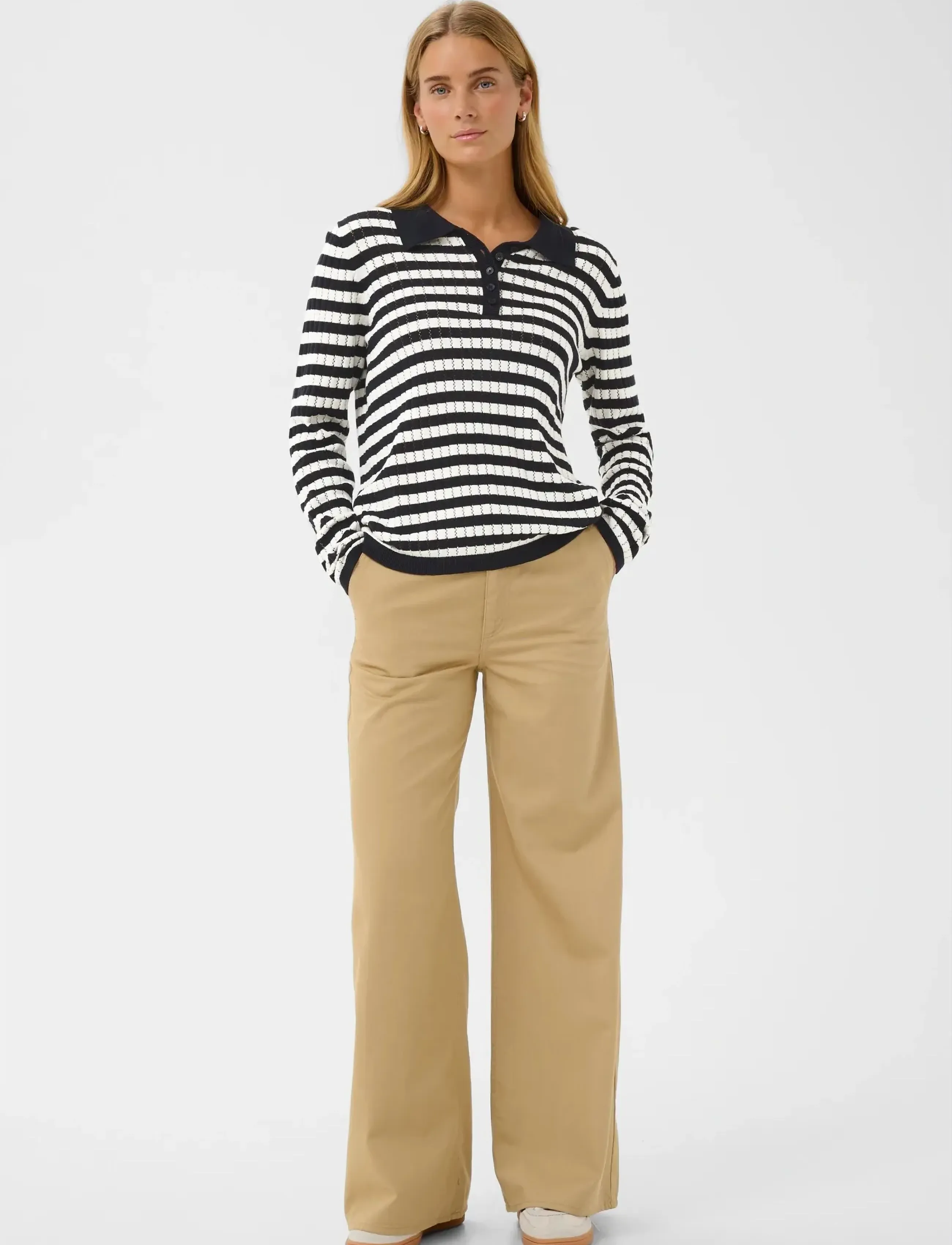Part Two - ZariaPW PU - polosärgid - dark navy stripe - 3