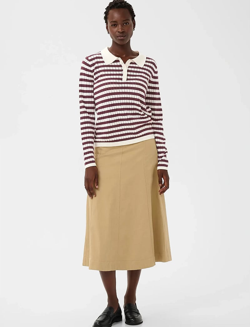Part Two - ZariaPW PU - poloer - fig stripe - 3