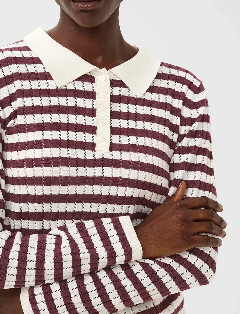 Part Two - ZariaPW PU - poloer - fig stripe - 5