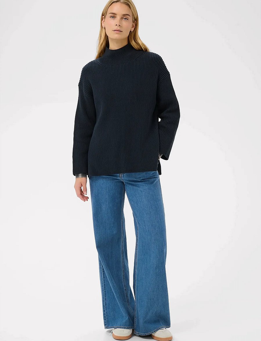 Part Two - ZiyaPW PU - striktrøjer - dark navy - 3
