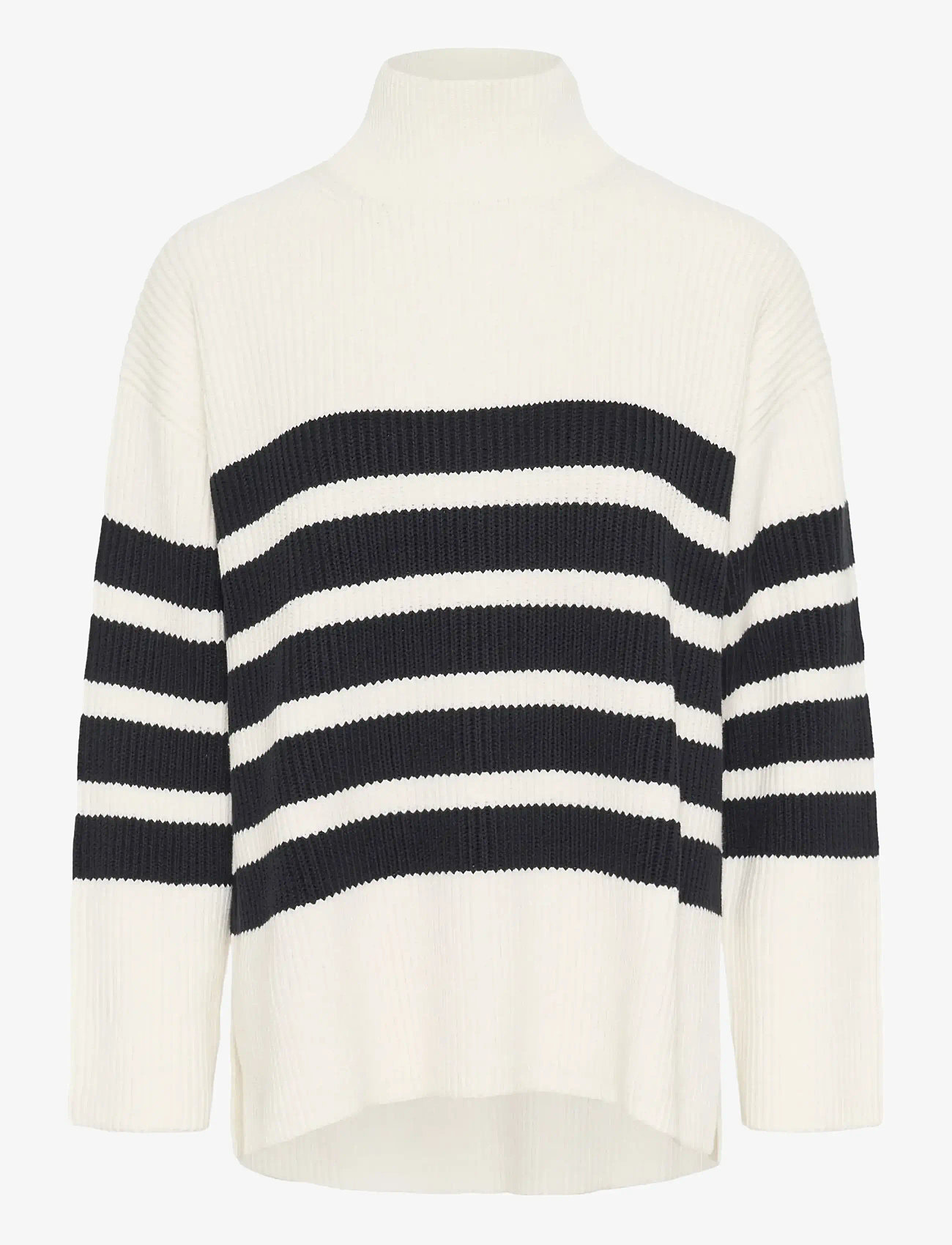 Part Two - ZiyaPW PU - stickade tröjor - dark navy stripe - 1