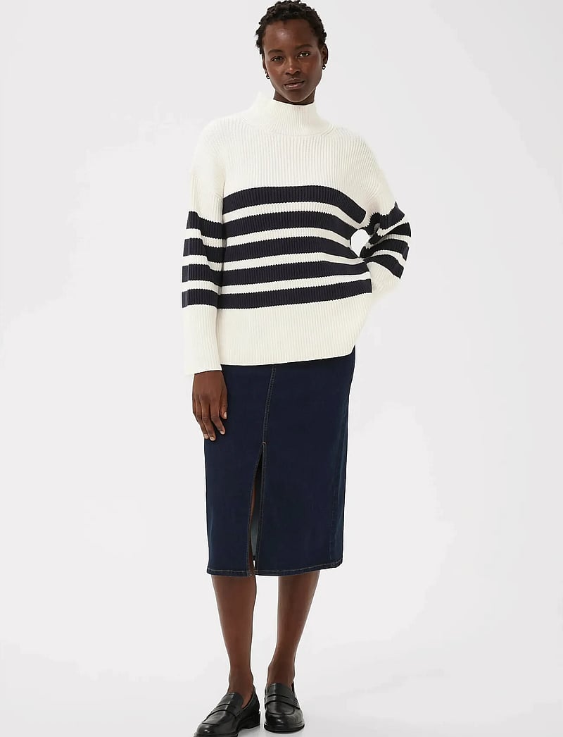 Part Two - ZiyaPW PU - stickade tröjor - dark navy stripe - 3