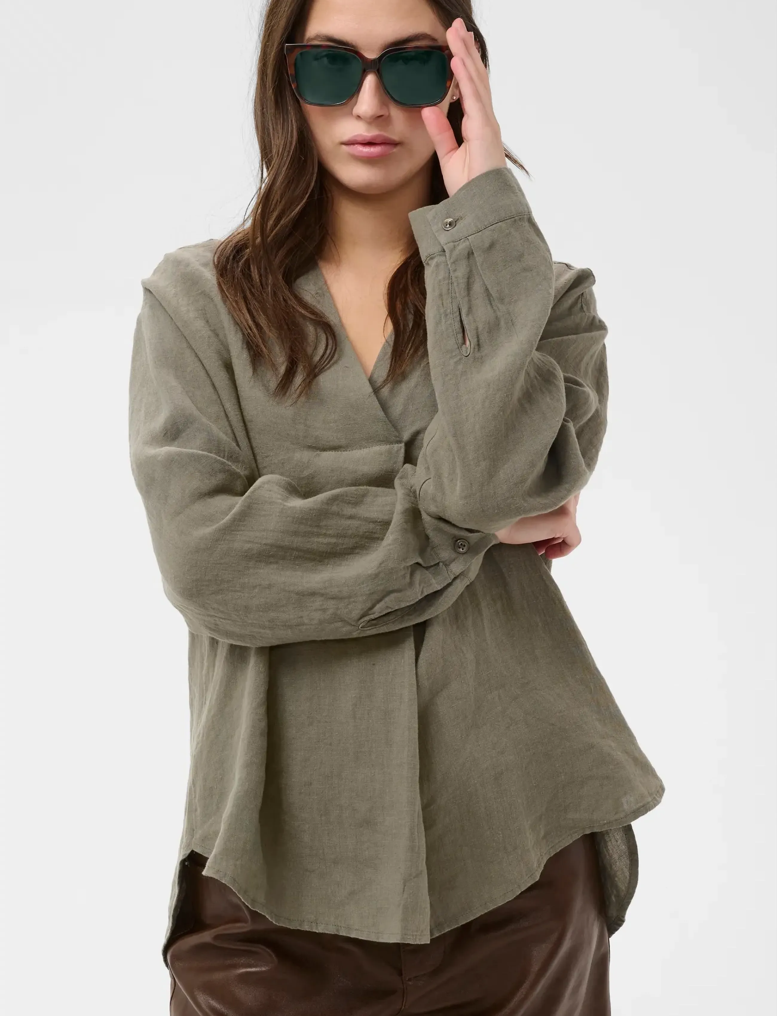 Part Two Agnesepw Sg, One Size, Brown, Solbriller > Solbriller Med Firkantet Stel, Dame