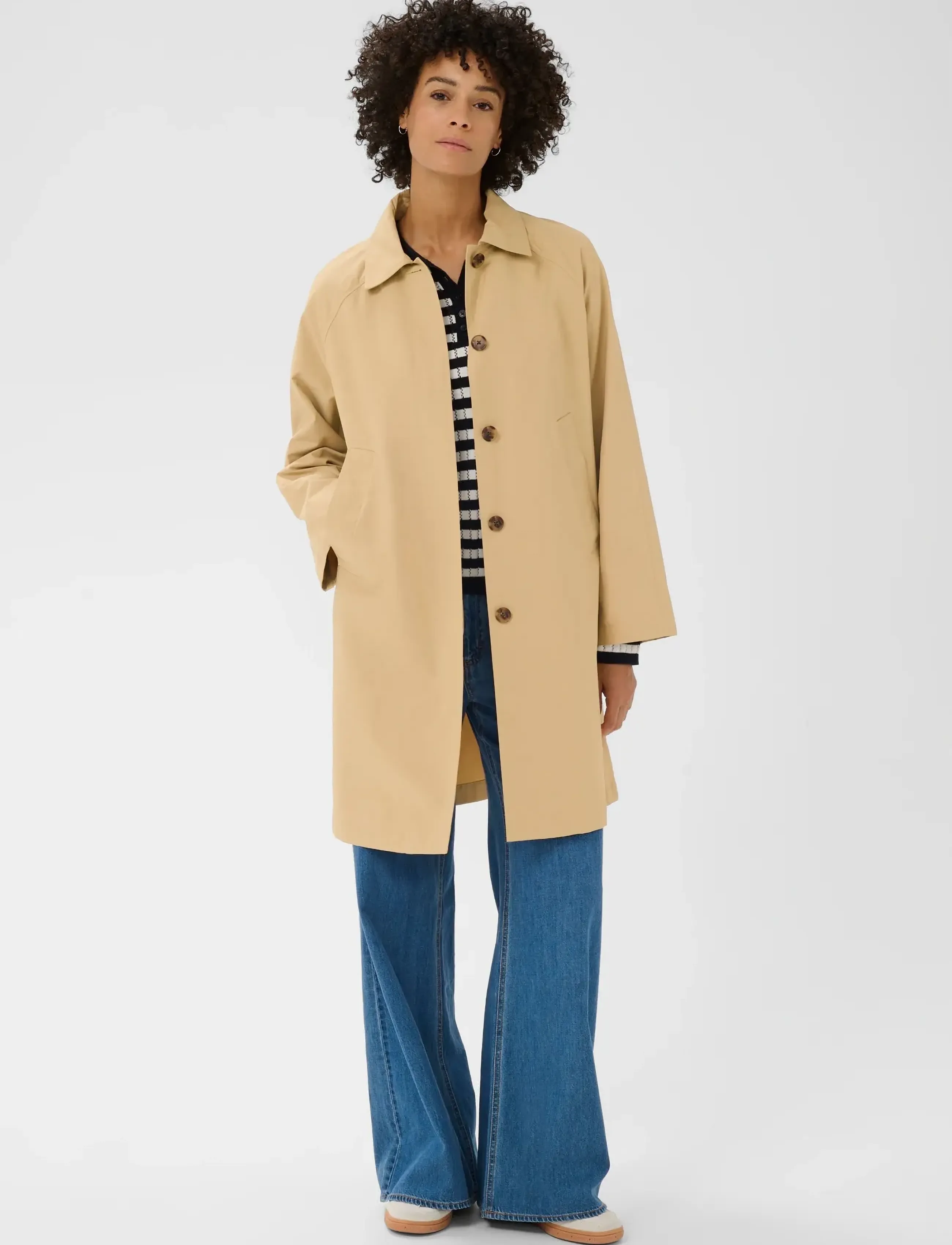 Part Two Ettiepw Otw, 40, Beige, Frakker > Trenchcoats, Dame