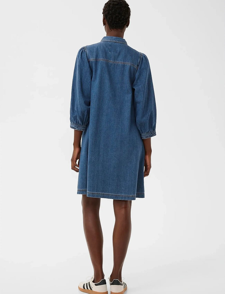 Part Two - EleinarPW DR - skjortklänningar - medium blue denim - 4