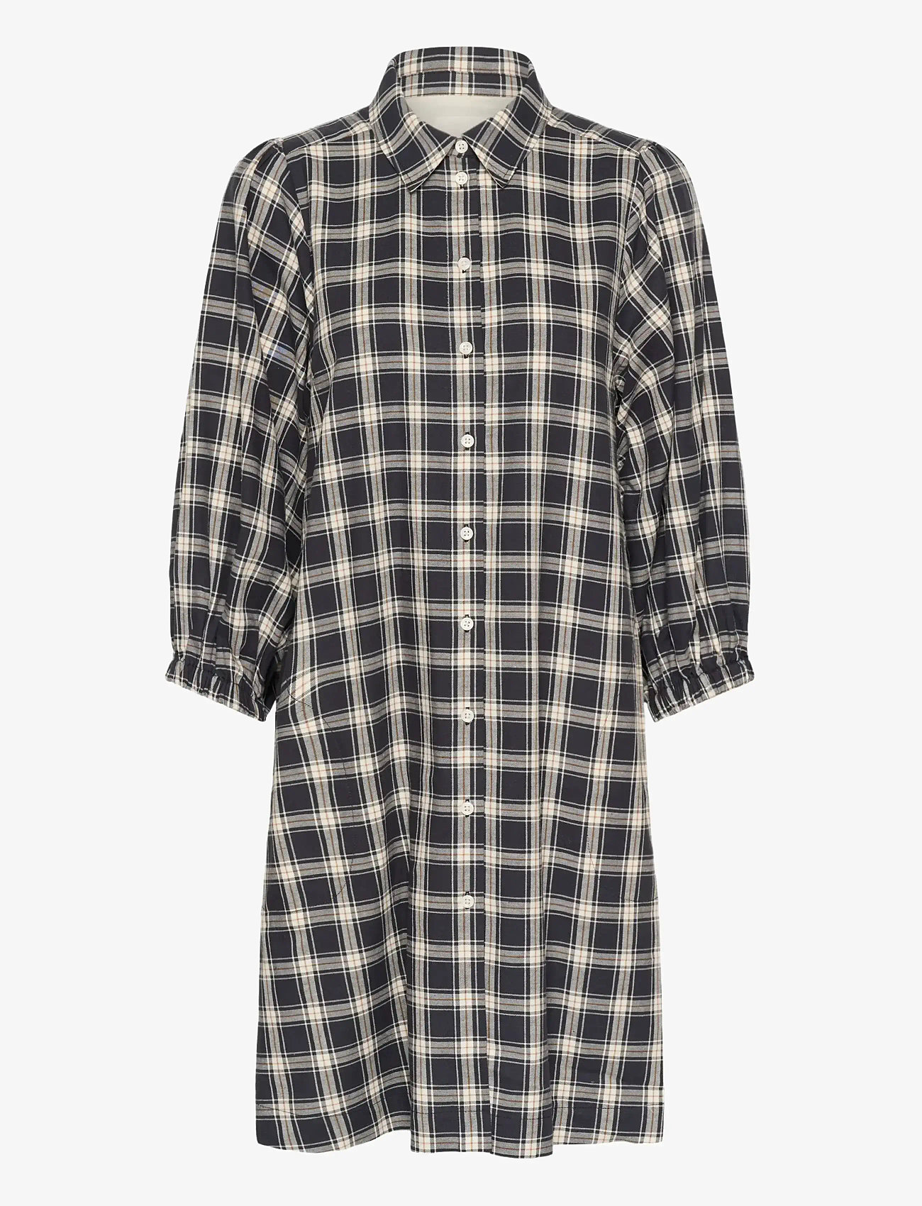 Part Two - EleinaPW DR - skjortklänningar - dark navy check - 1