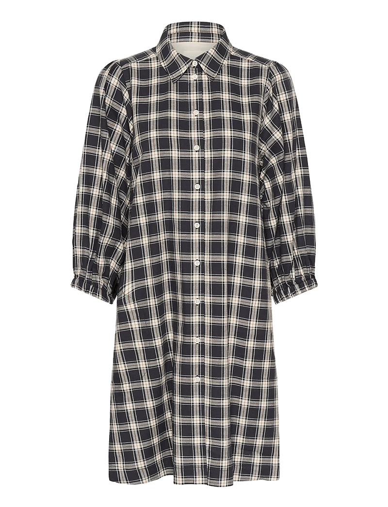 Part Two - EleinaPW DR - skjortklänningar - dark navy check - 1