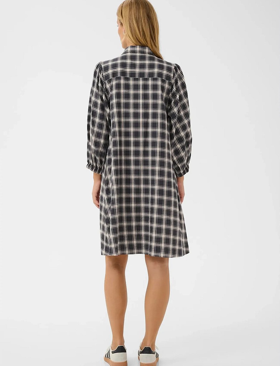 Part Two - EleinaPW DR - hemdkleider - dark navy check - 4
