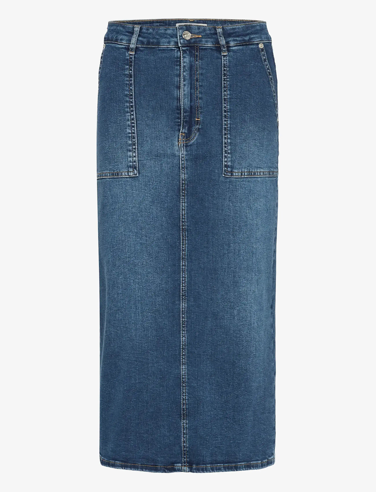 Part Two - AiyaPW SK - denimnederdele - medium dark blue denim - 1