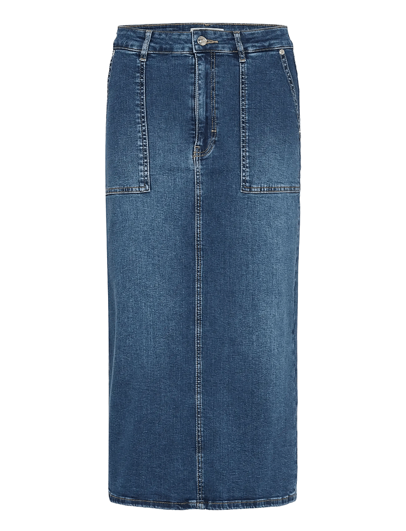 Part Two - AiyaPW SK - denimnederdele - medium dark blue denim - 1