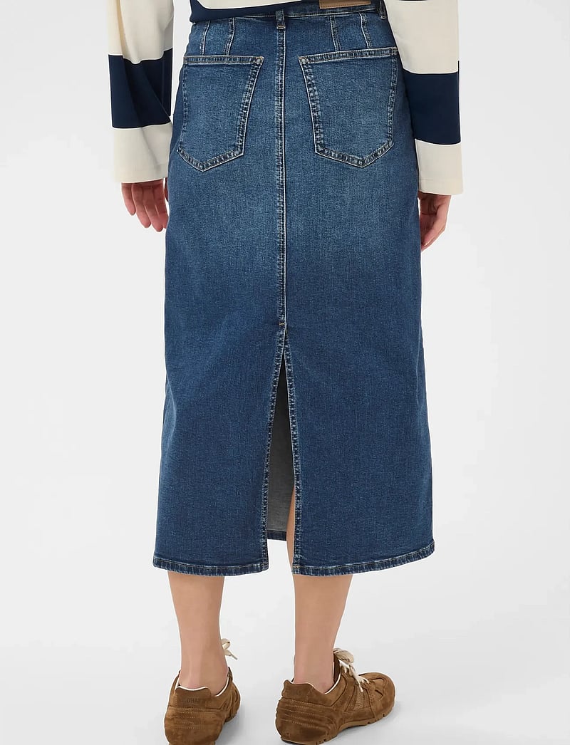 Part Two - AiyaPW SK - denimnederdele - medium dark blue denim - 4