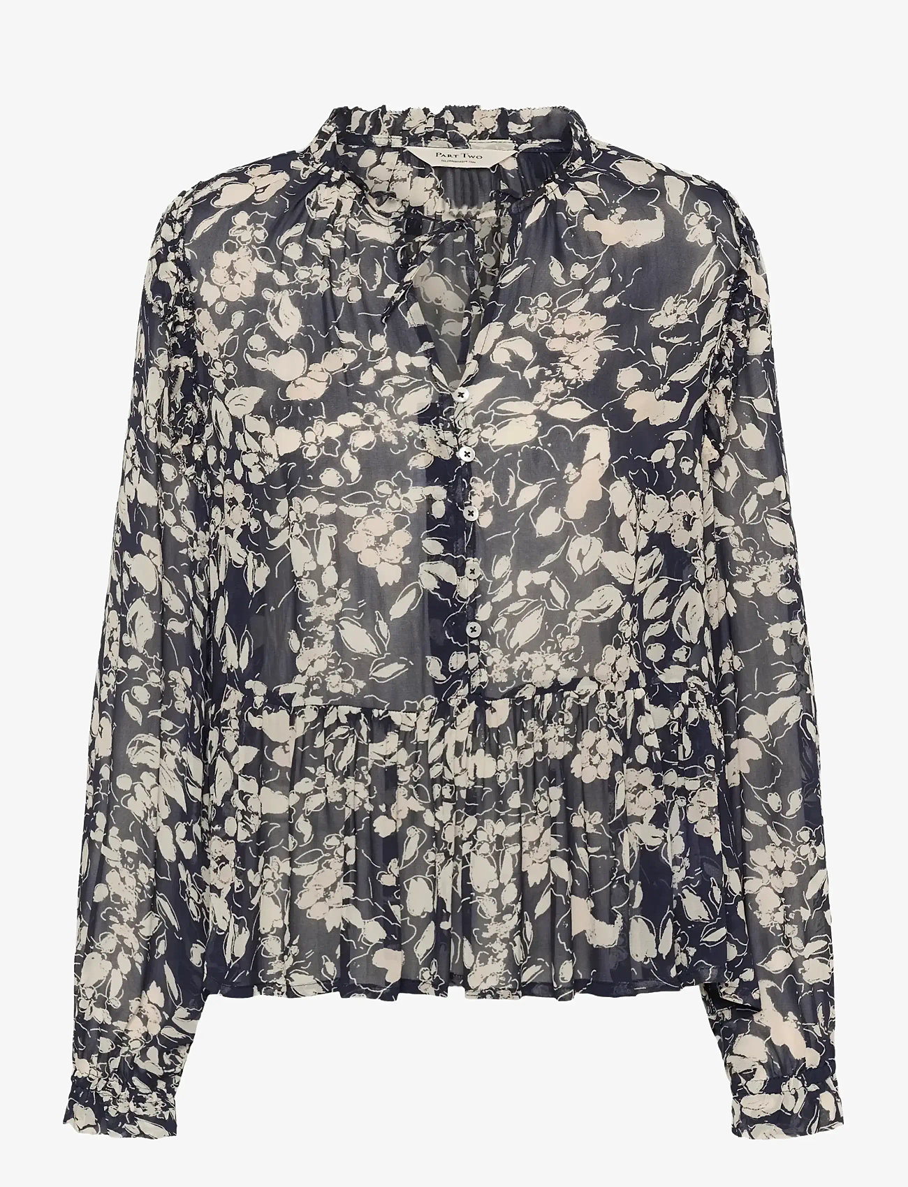 Part Two - AlfridaPW BL - long-sleeved blouses - after midnight art flower - 1