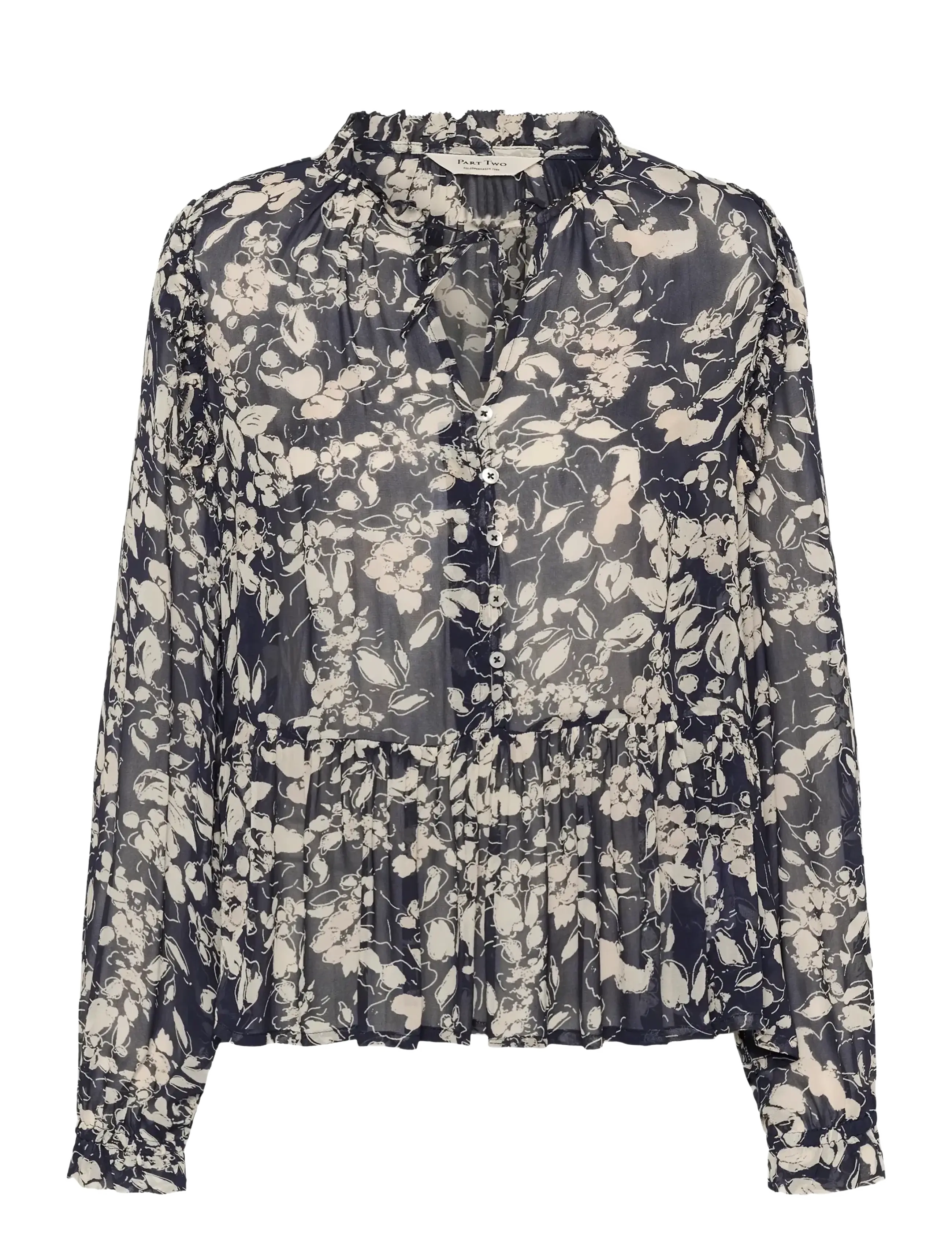 Part Two AlfridaPW BL - Kläder - AFTER MIDNIGHT ART FLOWER / navy