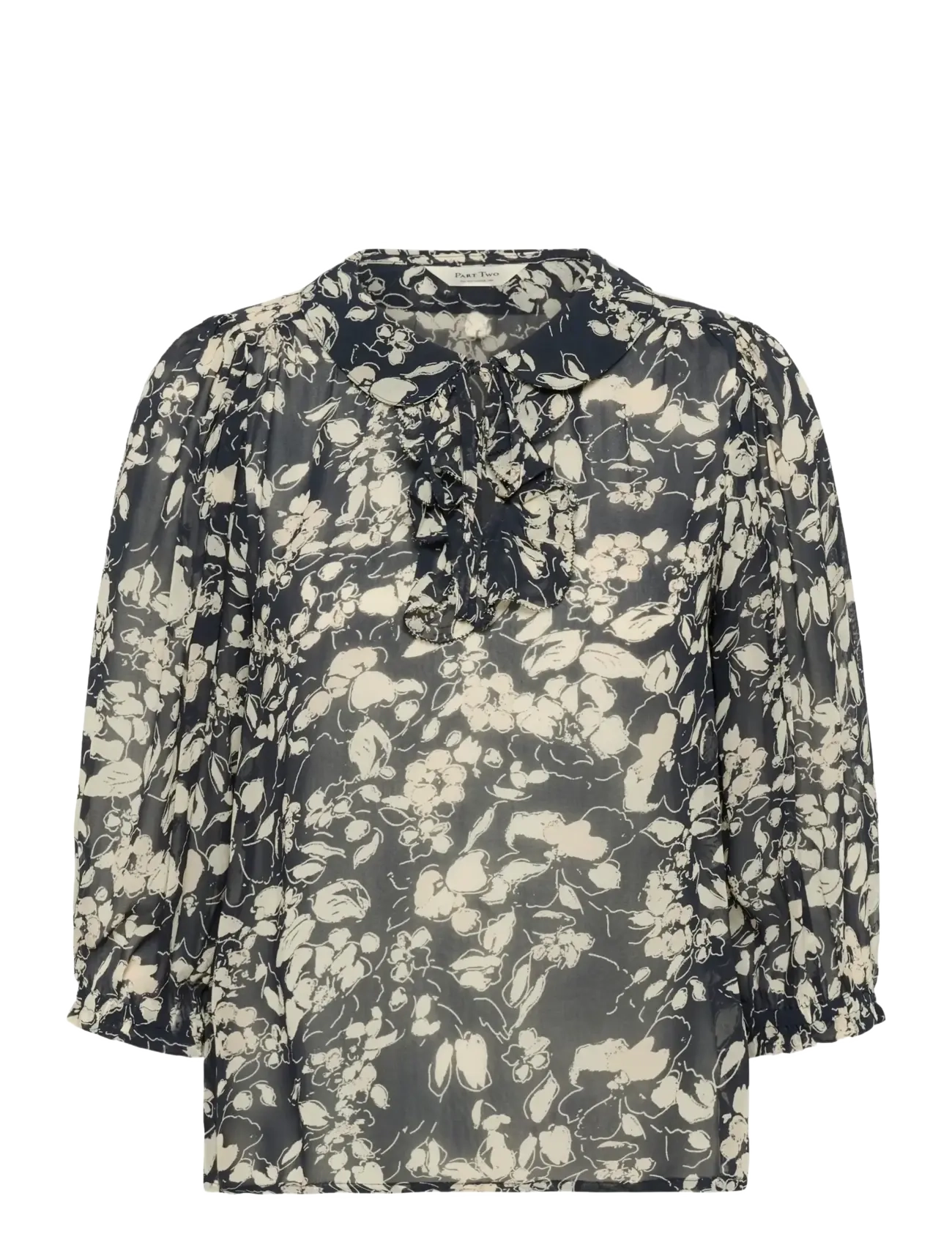 Part Two AlviaPW BL - Blusar & Skjortor - AFTER MIDNIGHT ART FLOWER / navy