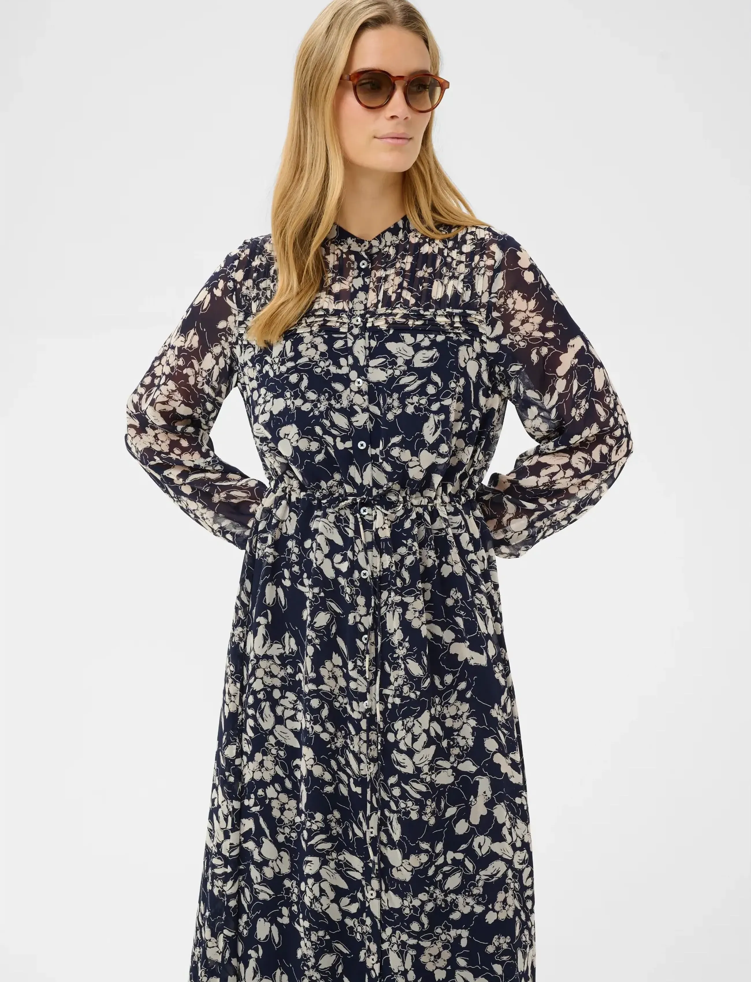 Part Two AltinaPW DR - Maxi Dresses - AFTER MIDNIGHT ART FLOWER / navy