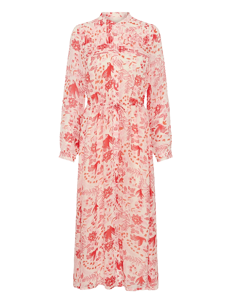 Part Two - AltinaPW DR - sommerkjoler - poppy red bird print - 1