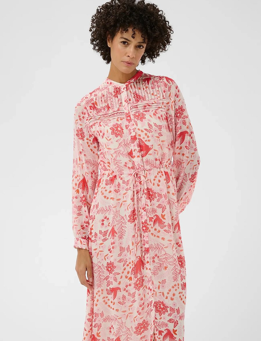 Part Two - AltinaPW DR - sukienki letnie - poppy red bird print - 3