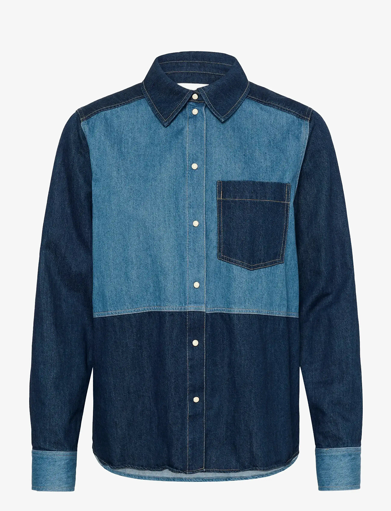 Part Two - AlvinePW SH - jeanshemden - colour block denim - 1