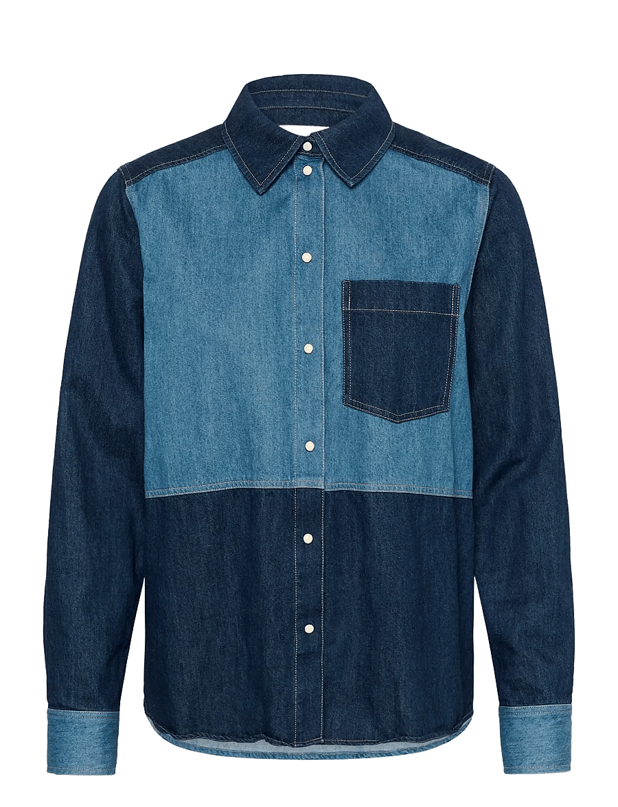 Part Two - AlvinePW SH - jeanshemden - colour block denim - 1