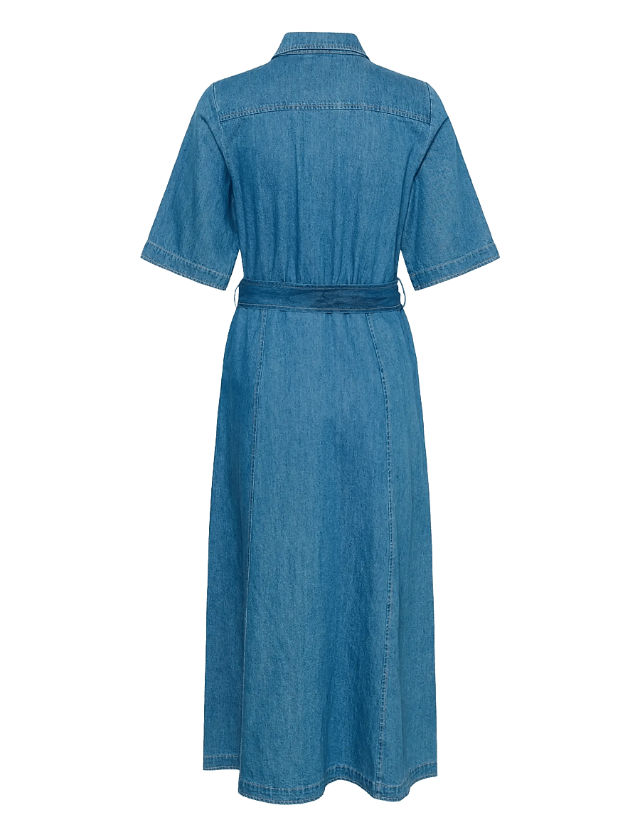 Part Two - AmaPW DR - skjortekjoler - medium blue denim - 2