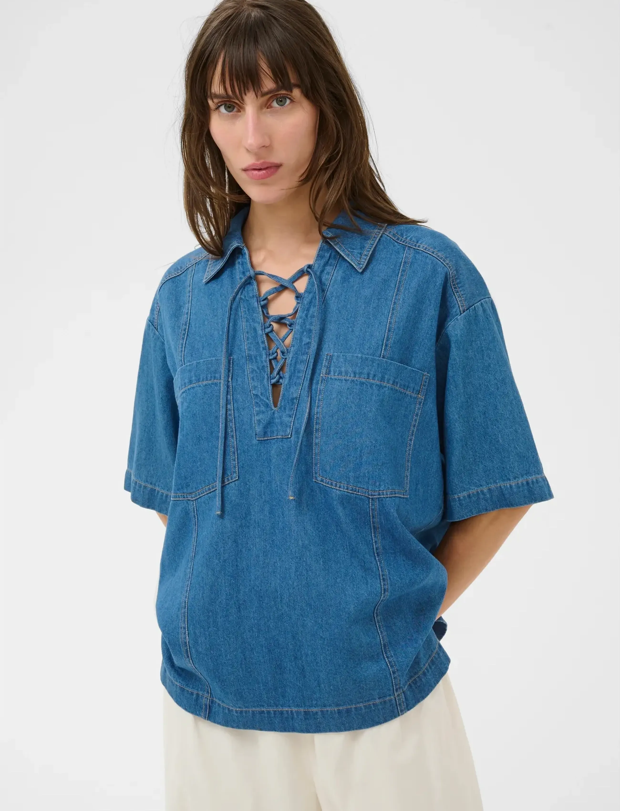 Part Two AmelaPW SH - Kläder - MEDIUM BLUE DENIM / blue