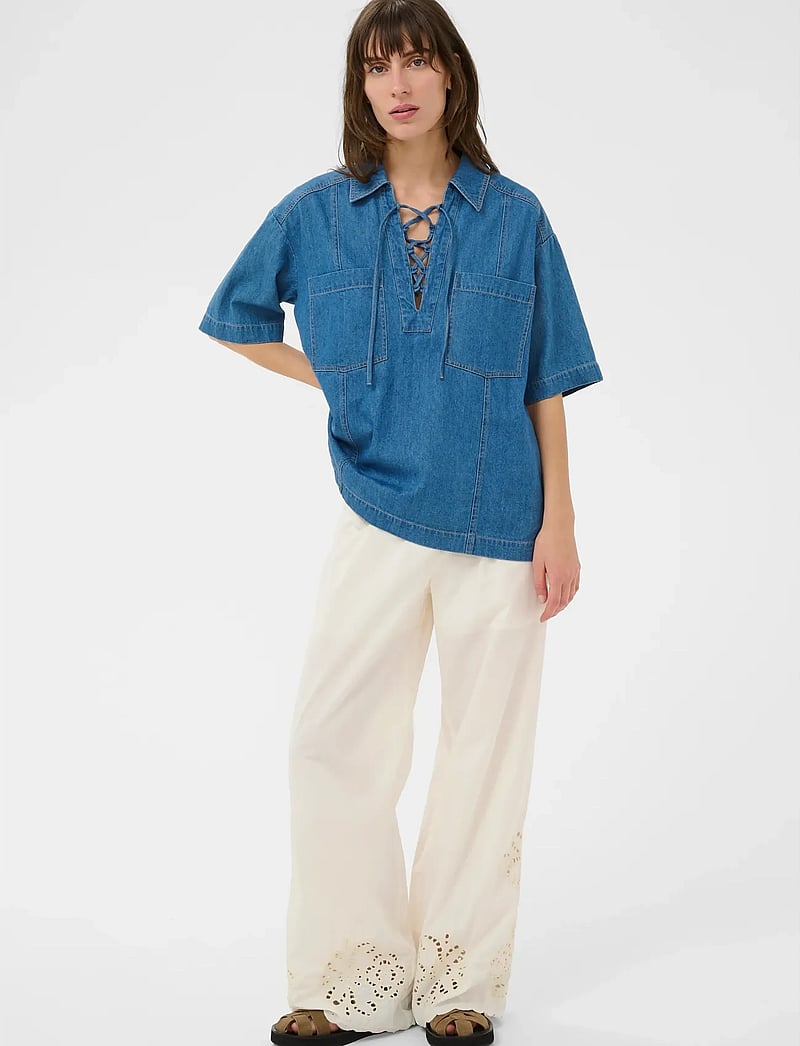 Part Two - AmelaPW SH - jeansskjortor - medium blue denim - 3