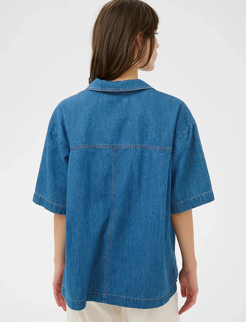 Part Two - AmelaPW SH - jeansskjortor - medium blue denim - 4