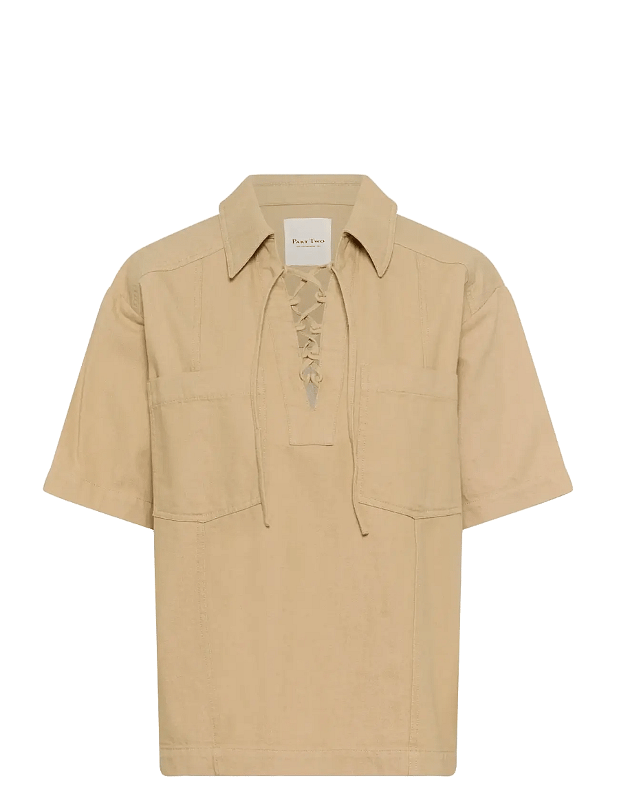 Part Two - AmelaPW SH - denimskjorter - travertine - 1