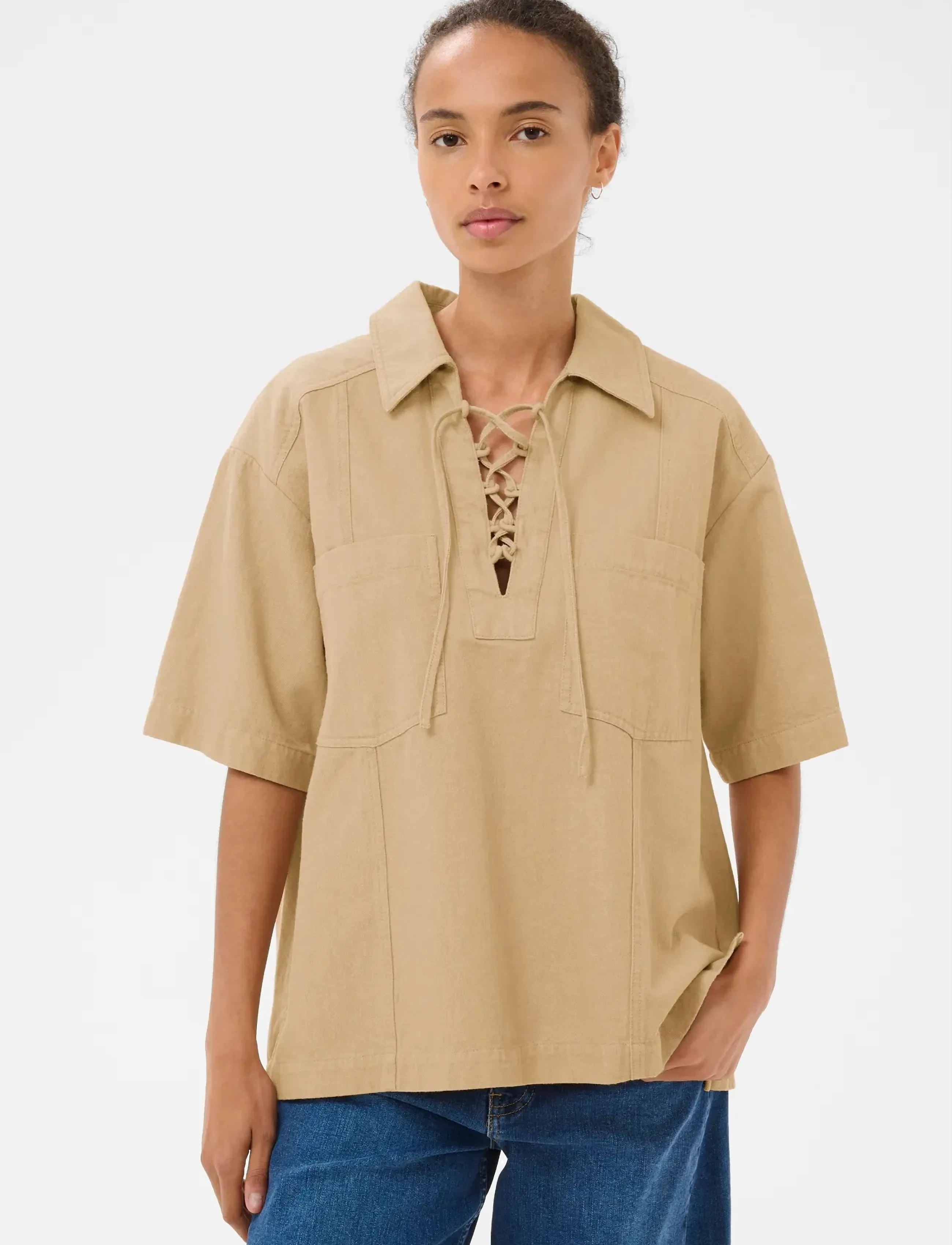 Part Two AmelaPW SH - Kläder - TRAVERTINE / beige