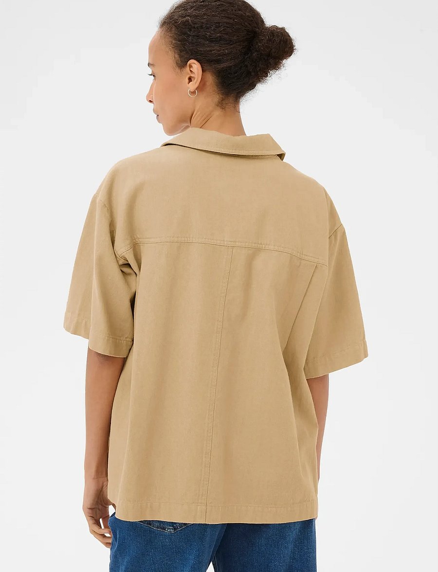 Part Two - AmelaPW SH - denimskjorter - travertine - 4