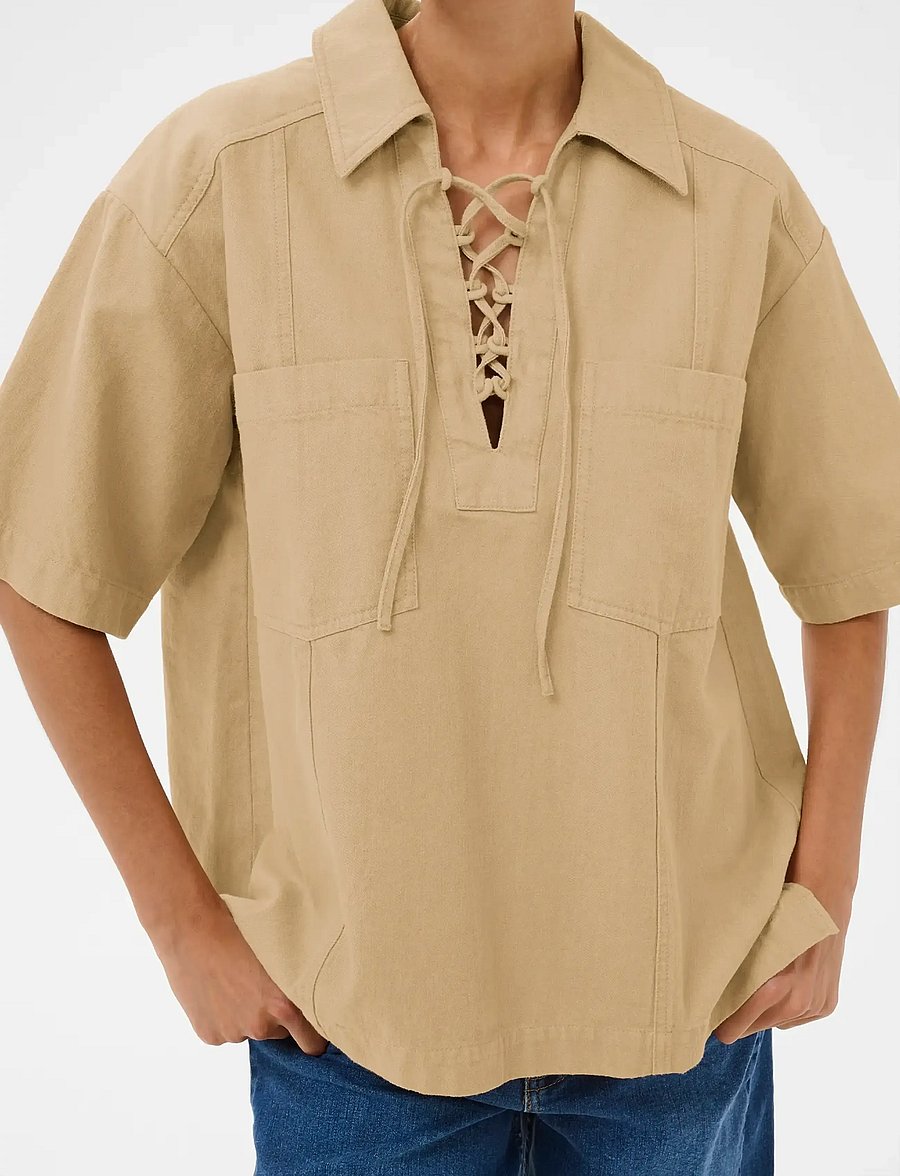 Part Two - AmelaPW SH - denimskjorter - travertine - 5
