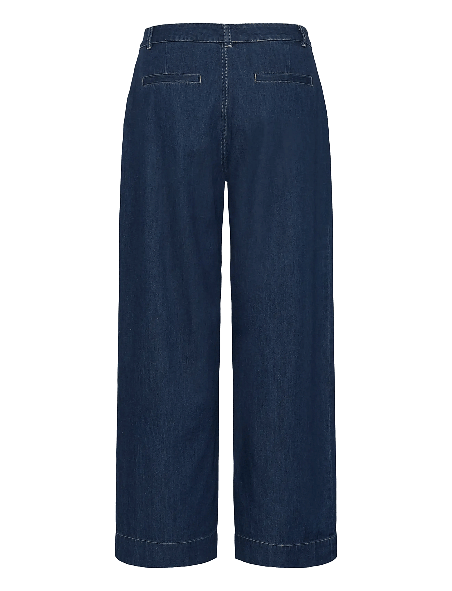 Part Two - AmajaPW PA - hosen mit weitem bein - dark blue denim - 2