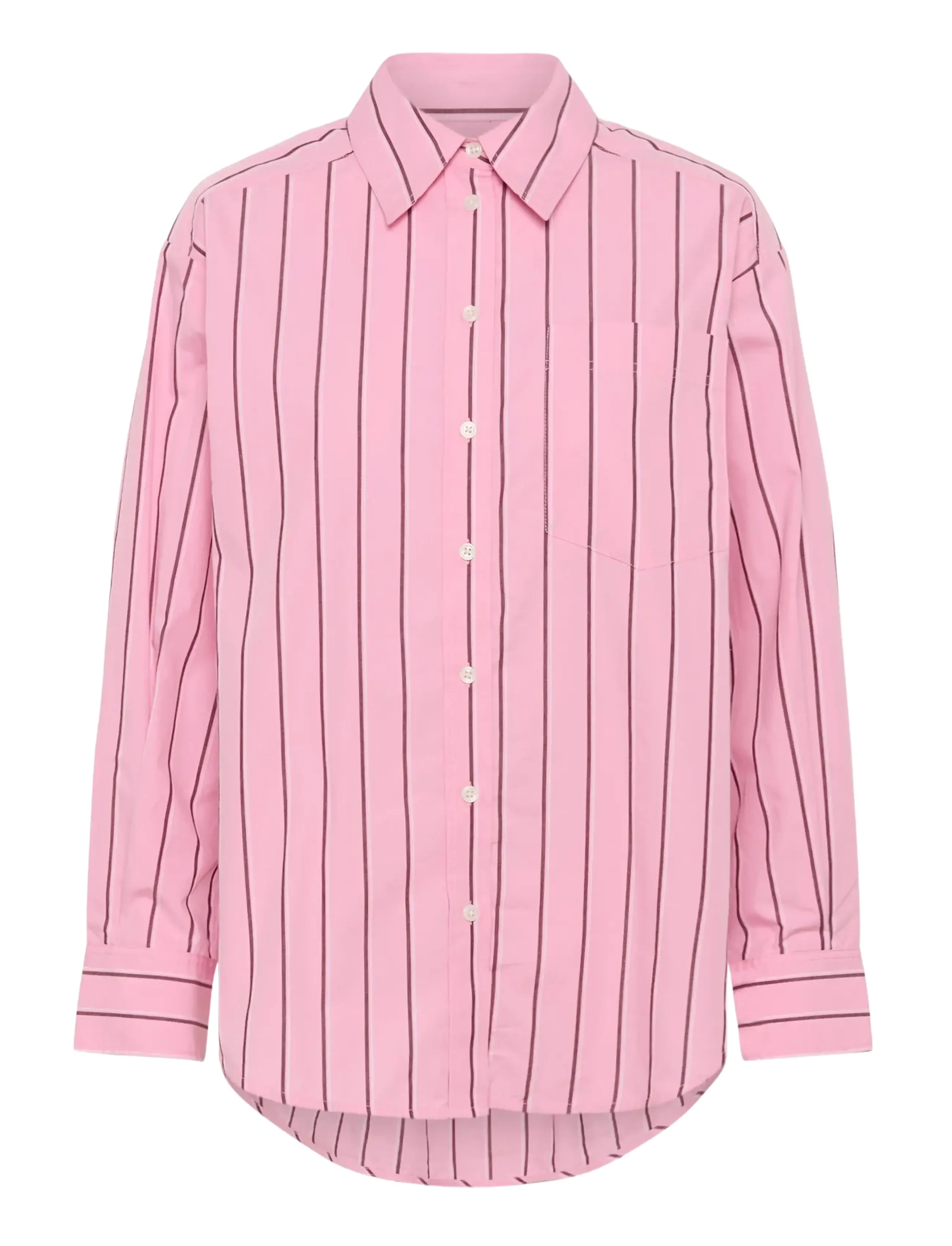 Part Two AnabellaPW SH - Vardagsstil - PINK STRIPE / pink/rose