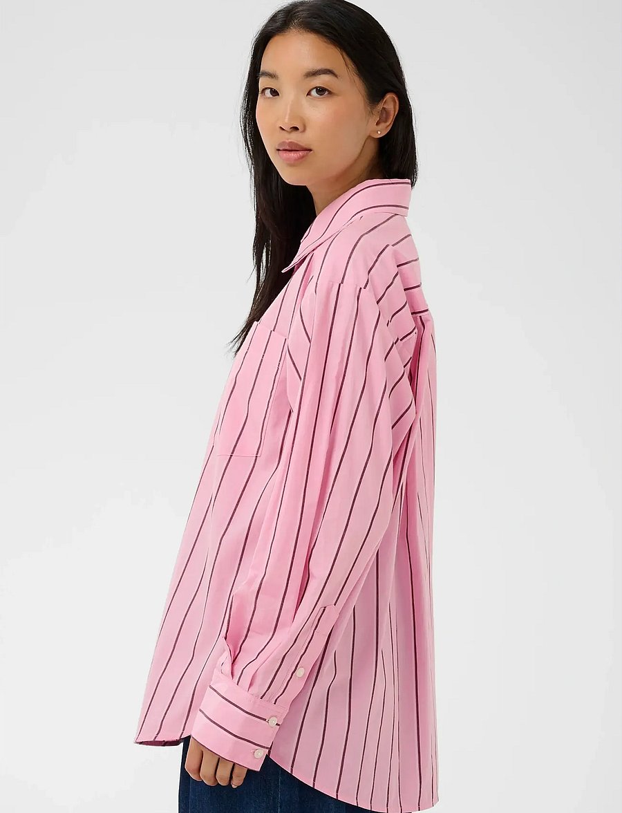 Part Two - AnabellaPW SH - pikkade varrukatega särgid - pink stripe - 4