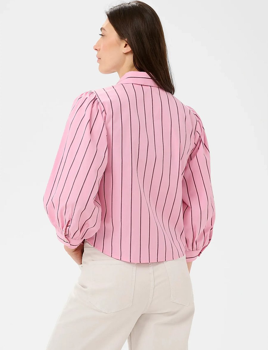 Part Two - AnaisPW SH - long-sleeved shirts - pink stripe - 4