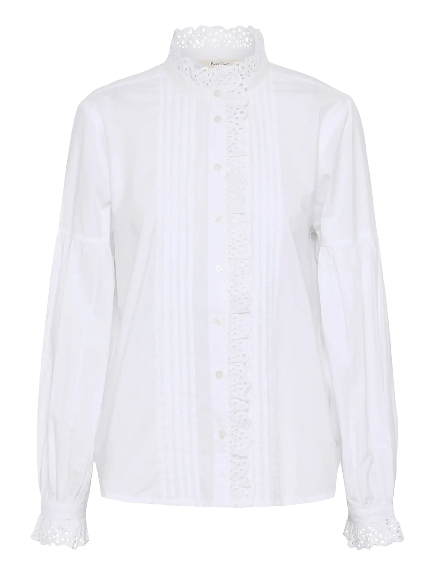 Part Two - AnastasjaPW SH - langærmede bluser - bright white - 1