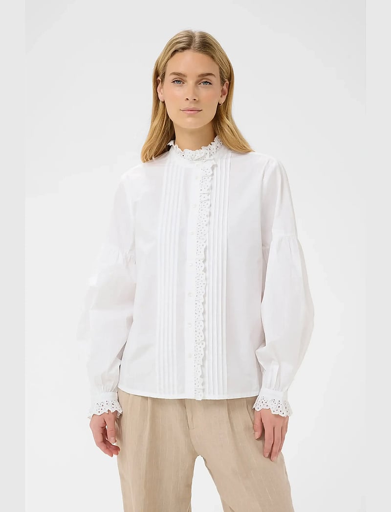 Part Two - AnastasjaPW SH - langärmlige blusen - bright white - 0