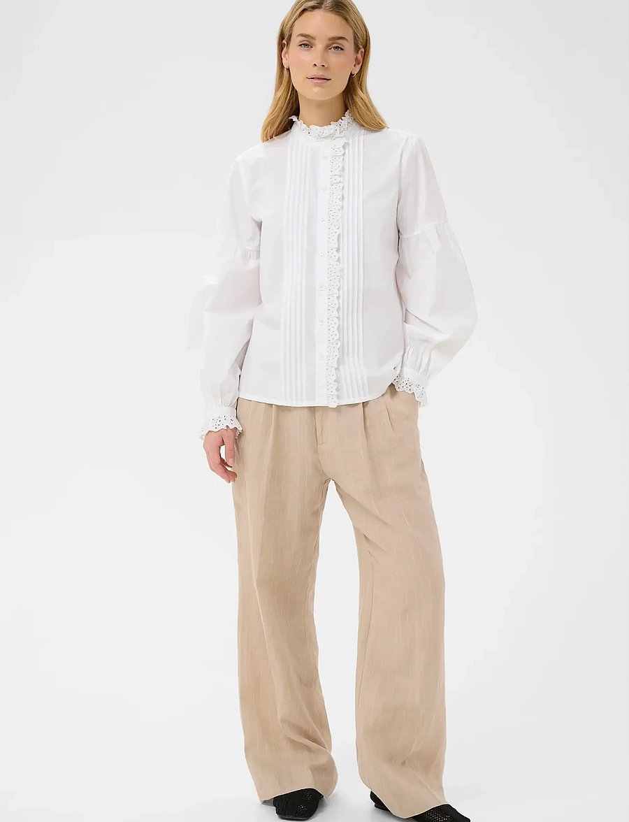 Part Two - AnastasjaPW SH - langærmede bluser - bright white - 3