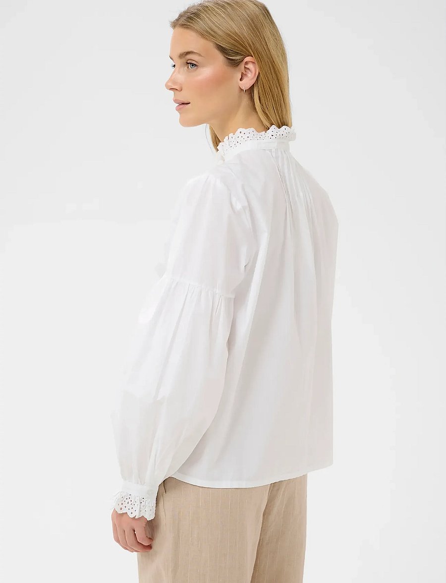 Part Two - AnastasjaPW SH - langærmede bluser - bright white - 4