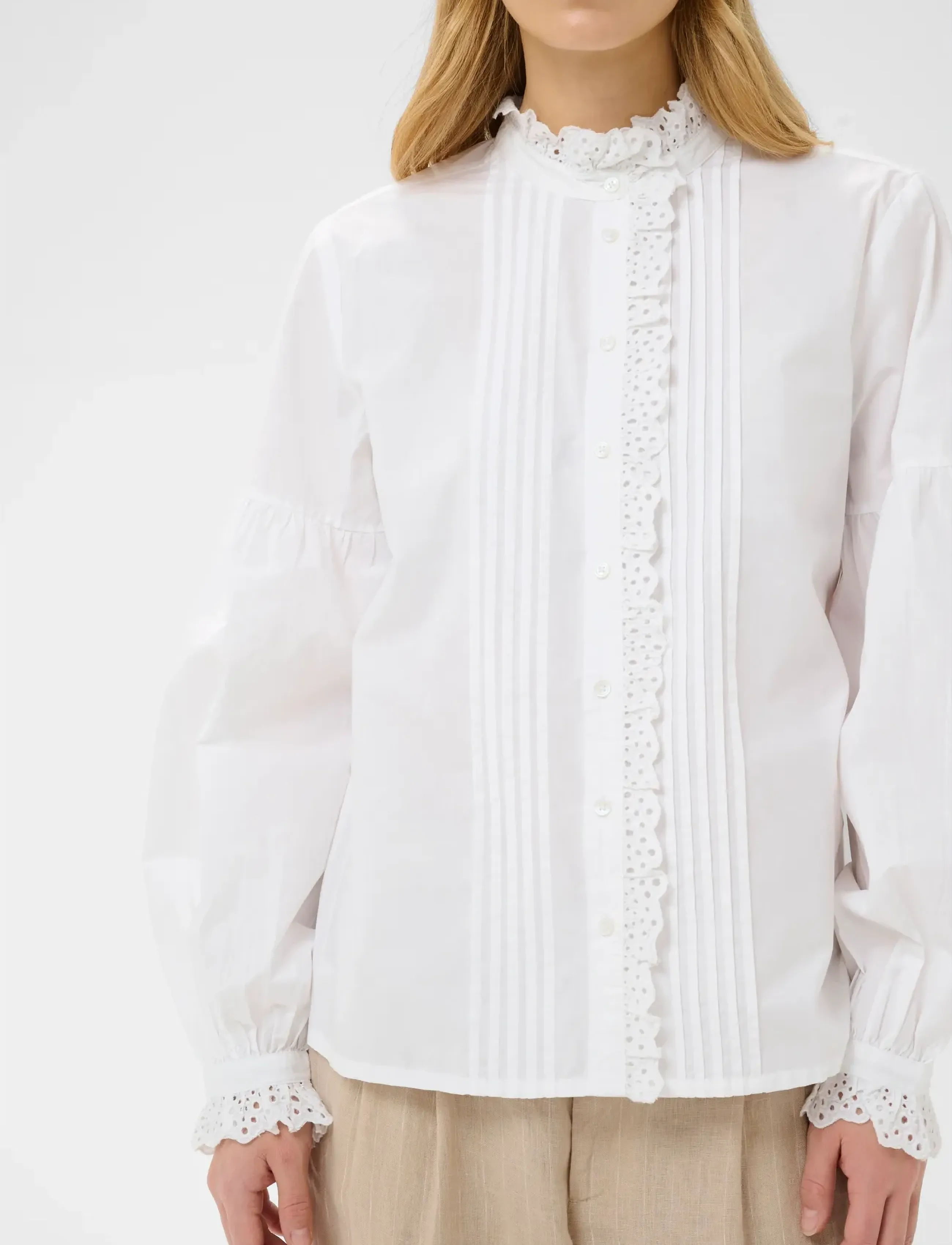 Part Two - AnastasjaPW SH - langærmede bluser - bright white - 5