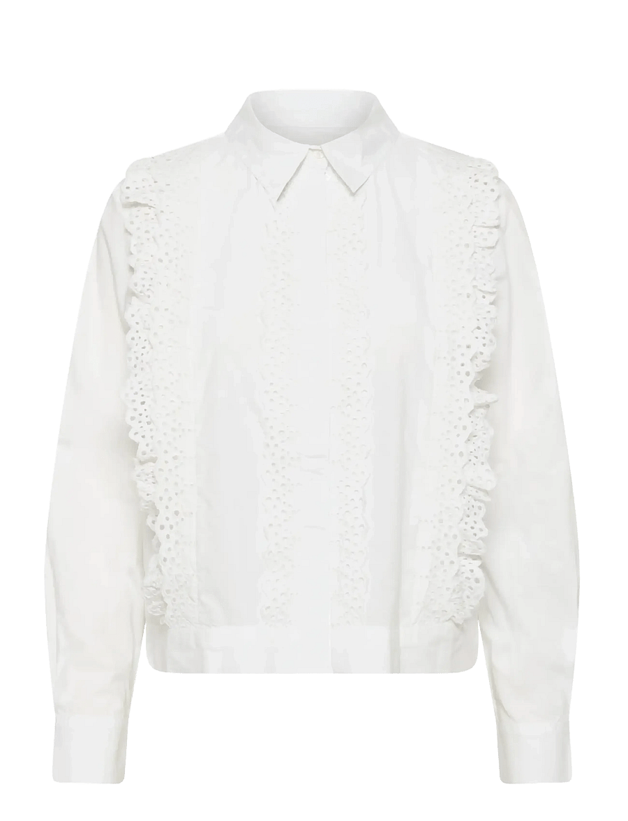 Part Two - AnelinePW SH - langärmlige hemden - bright white - 1