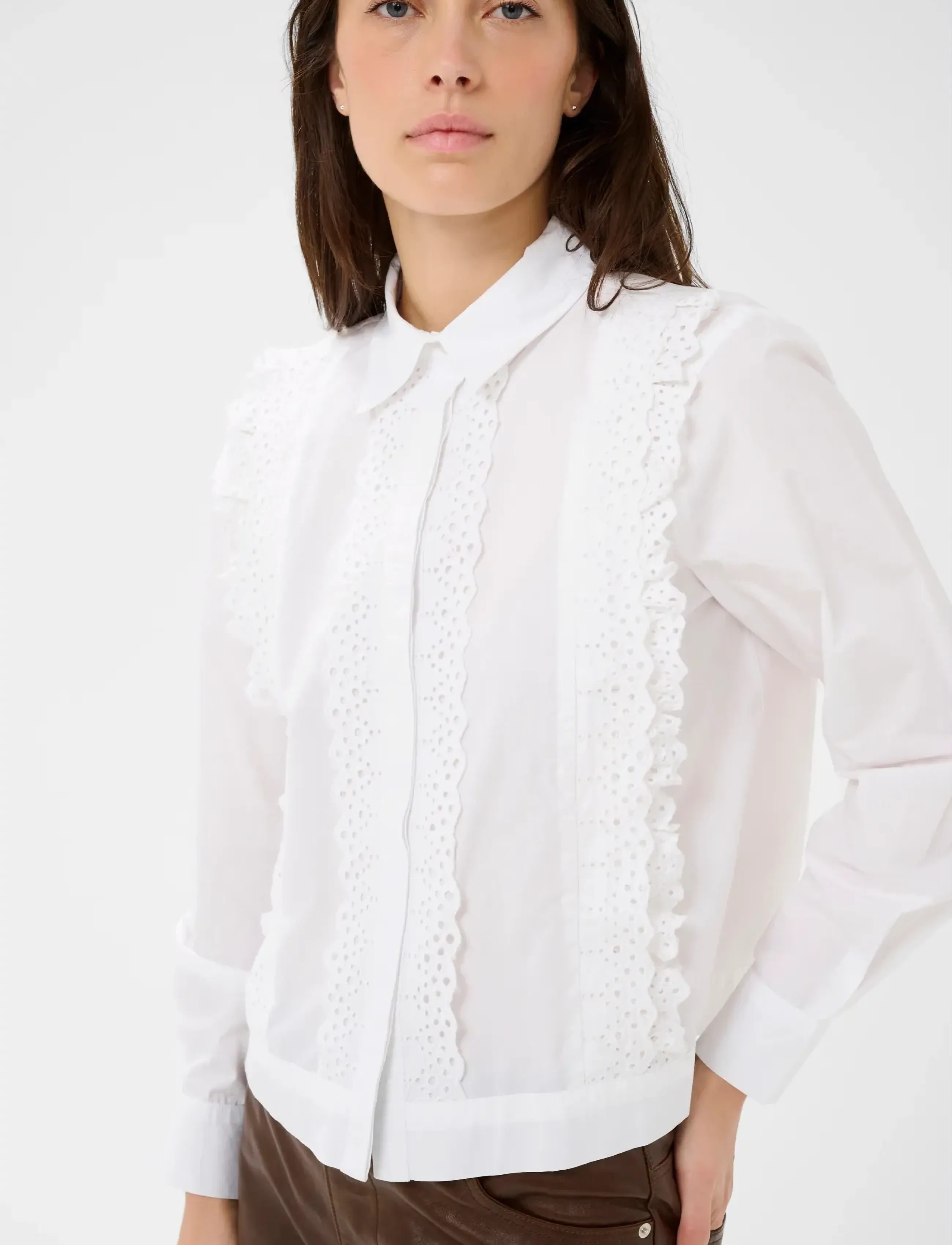 Part Two - AnelinePW SH - long-sleeved shirts - bright white - 5
