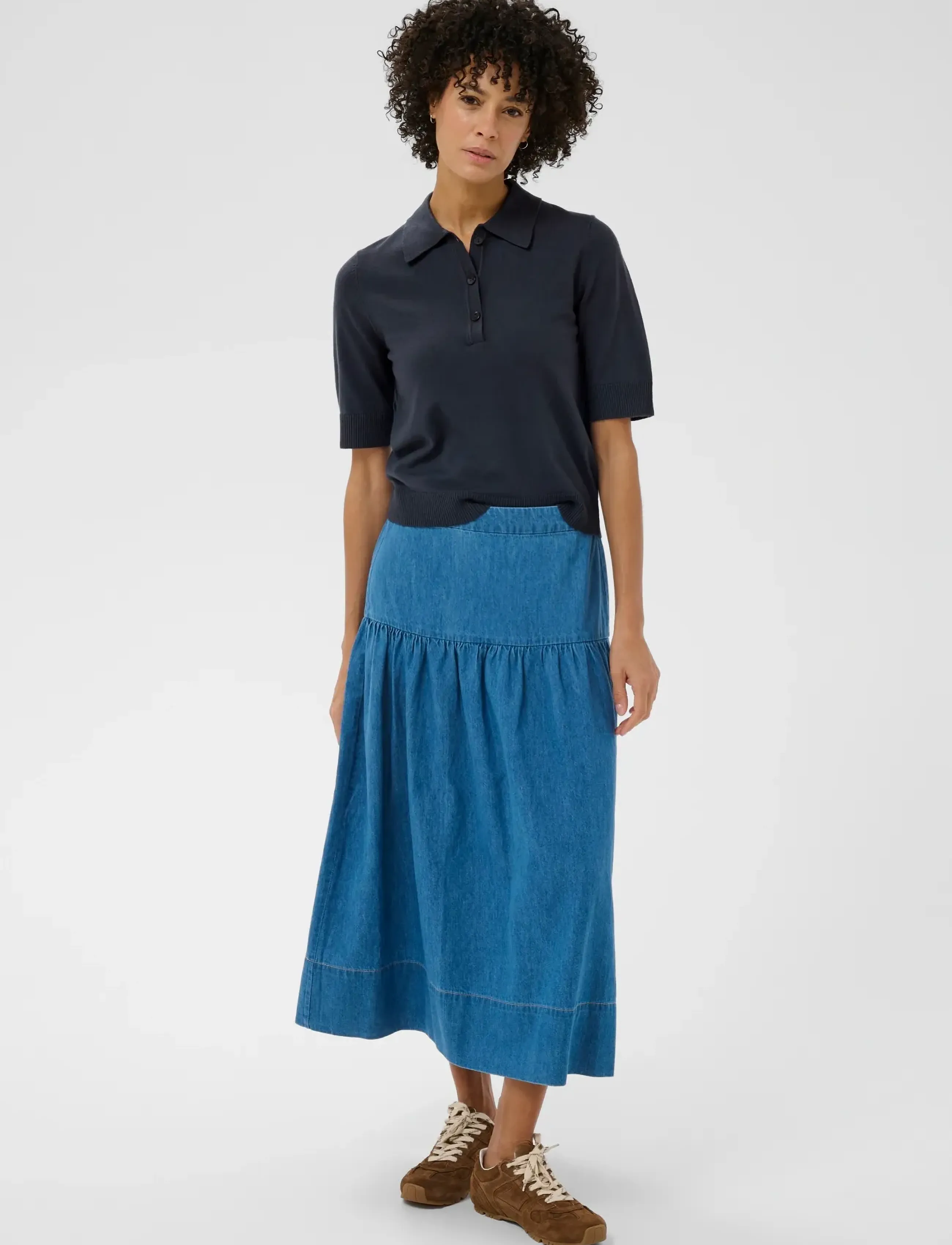 Part Two AnettiPW PU - Stickat - AFTER MIDNIGHT / navy