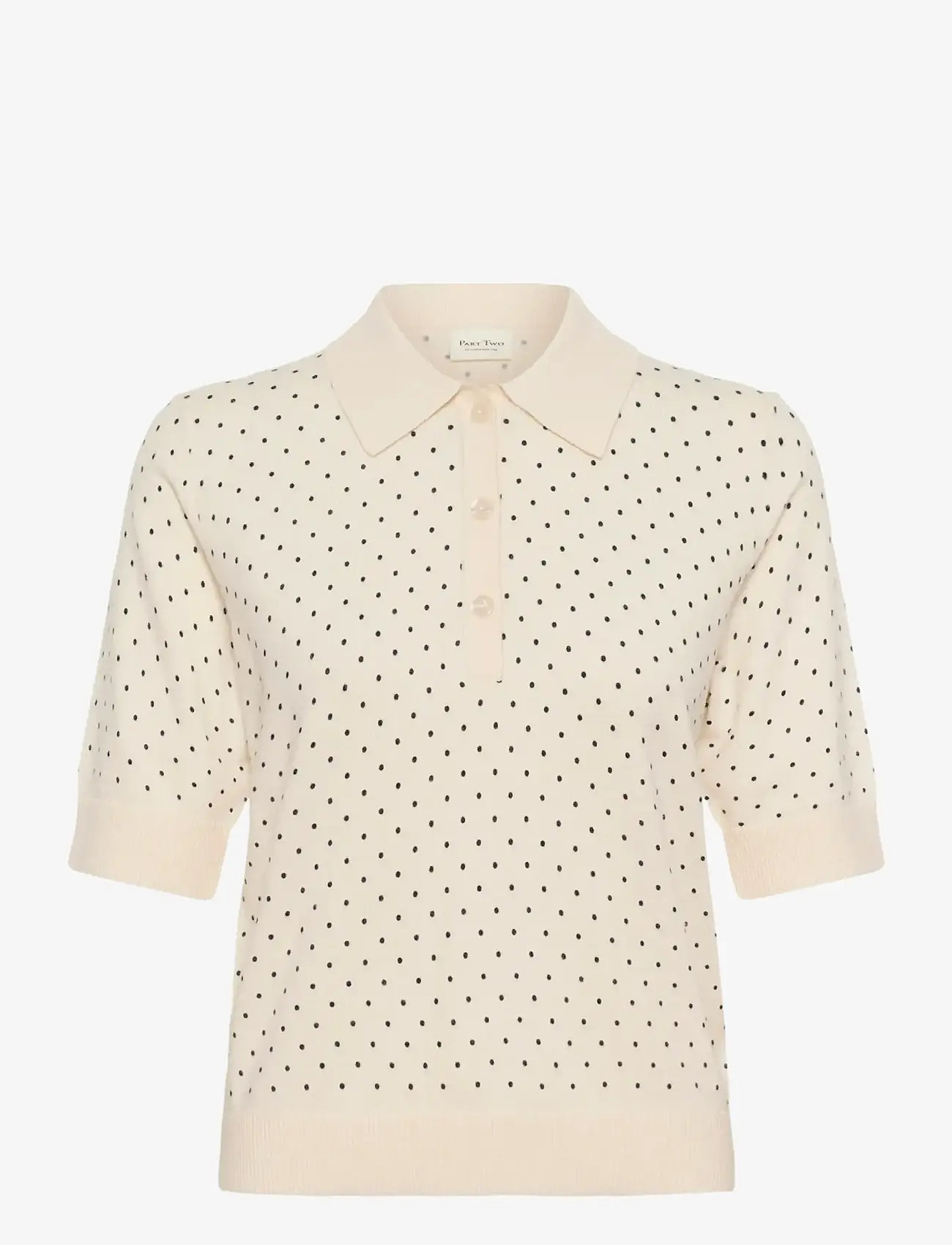 Part Two - AnettiPW PU - stickade tröjor - dark navy dot print - 1