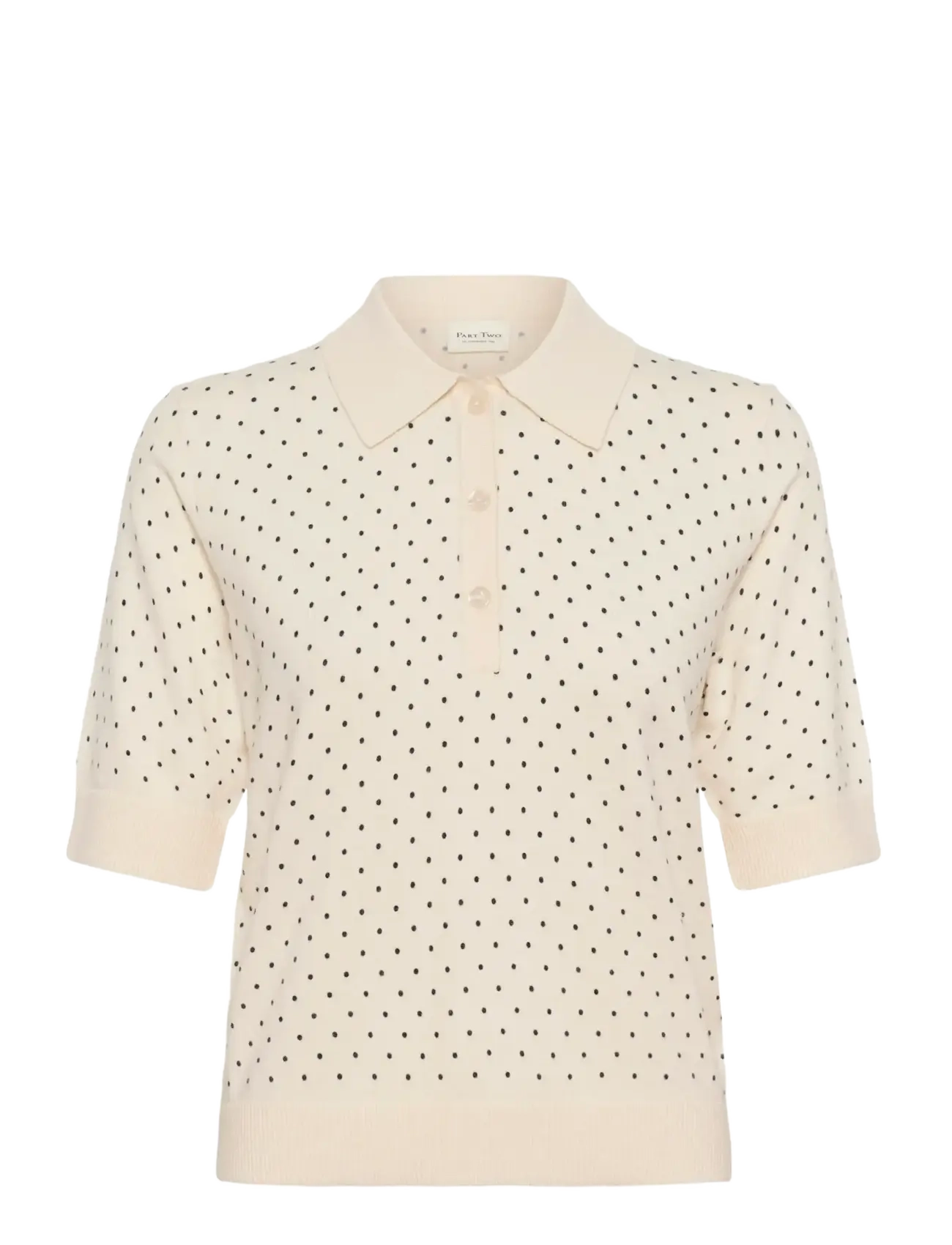 Part Two AnettiPW PU - Pullover - DARK NAVY DOT PRINT / black