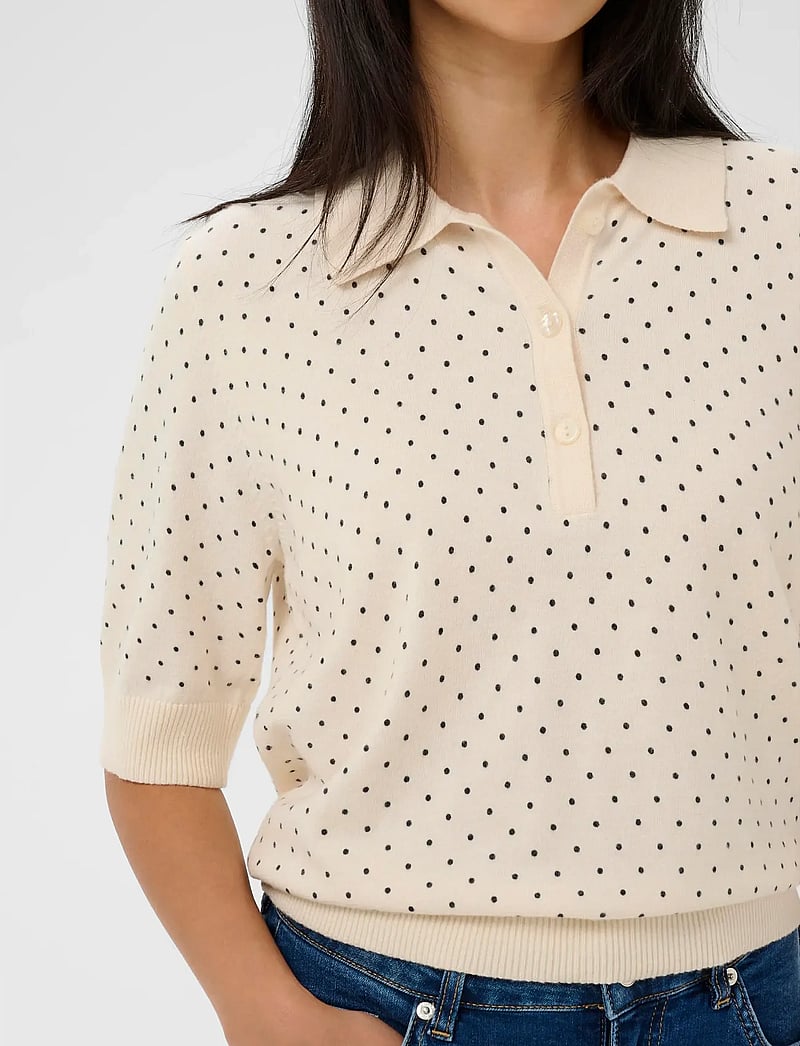 Part Two - AnettiPW PU - stickade tröjor - dark navy dot print - 5