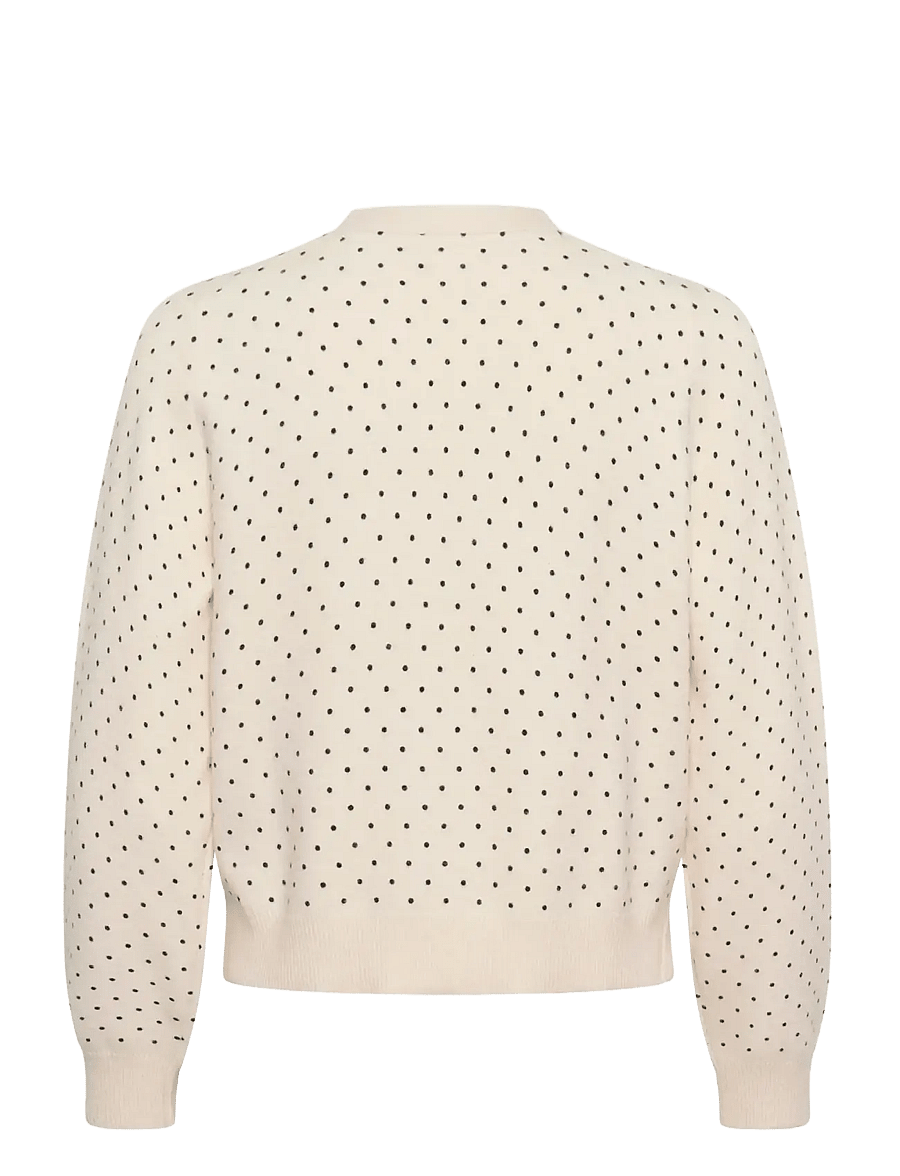 Part Two - AnessaPW CA - cardigans - dark navy dot print - 2
