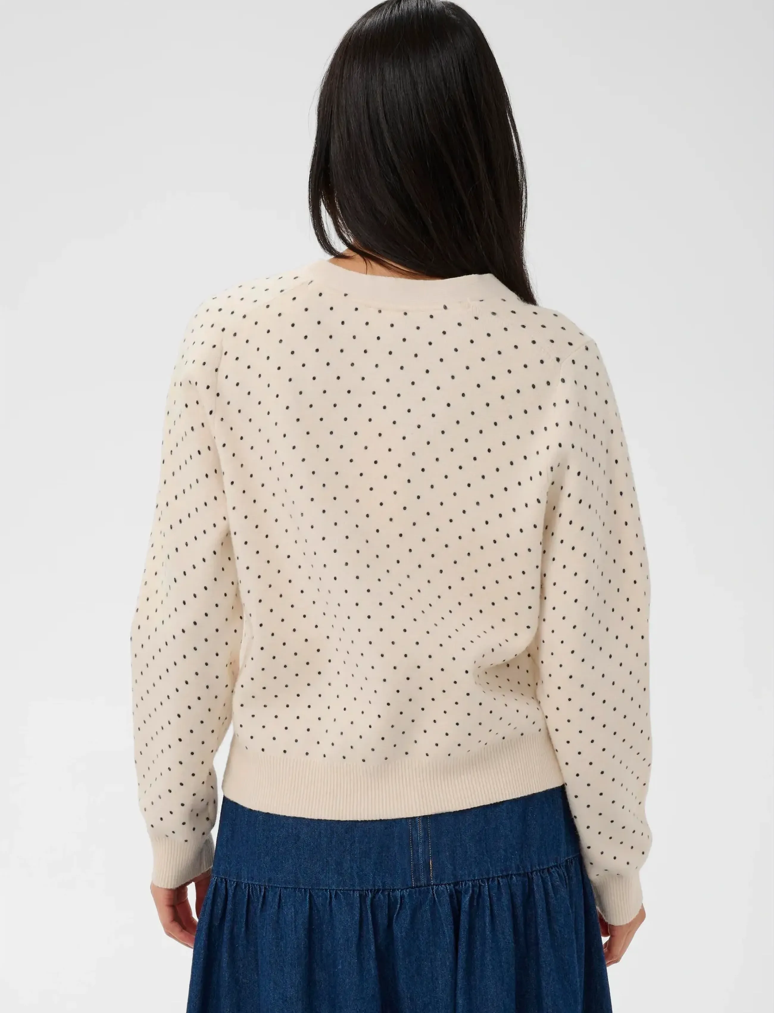 Part Two - AnessaPW CA - koftor - dark navy dot print - 4