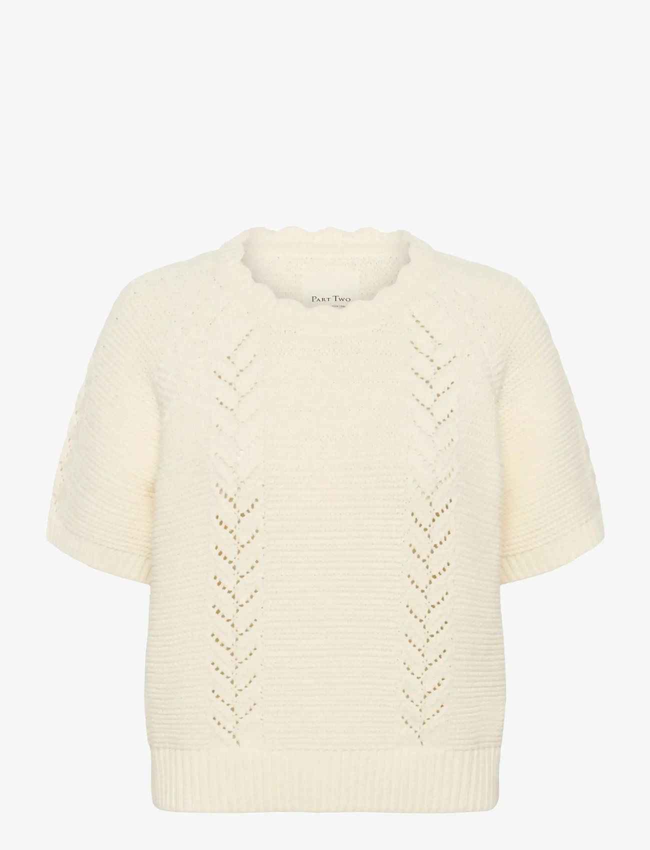 Part Two - AnisettePW PU - stickade tröjor - whisper white - 1