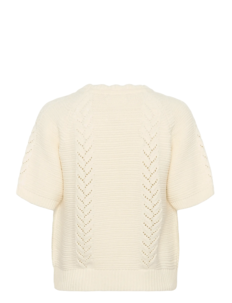 Part Two - AnisettePW PU - stickade tröjor - whisper white - 2